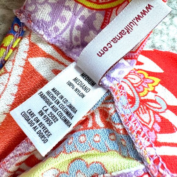 Luli Fama Rojo Dynasty T-Back Mini Dress Swim Coverup Size M - Picture 8 of 12
